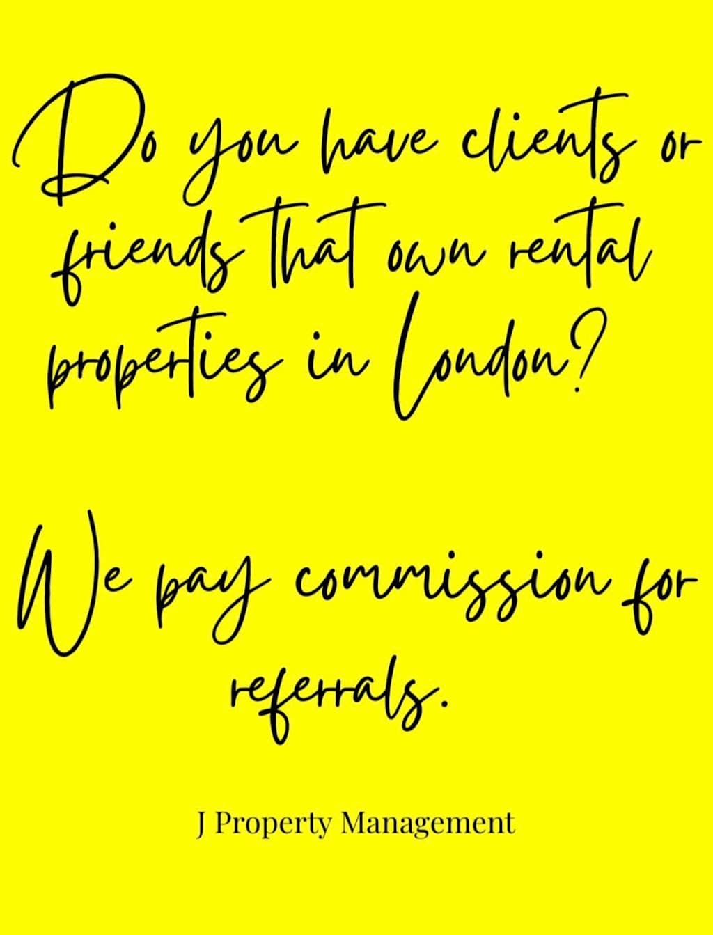 J Property Management London