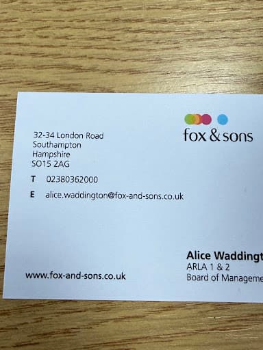 Fox and Sons Estate Agents Southampton — Customer photo